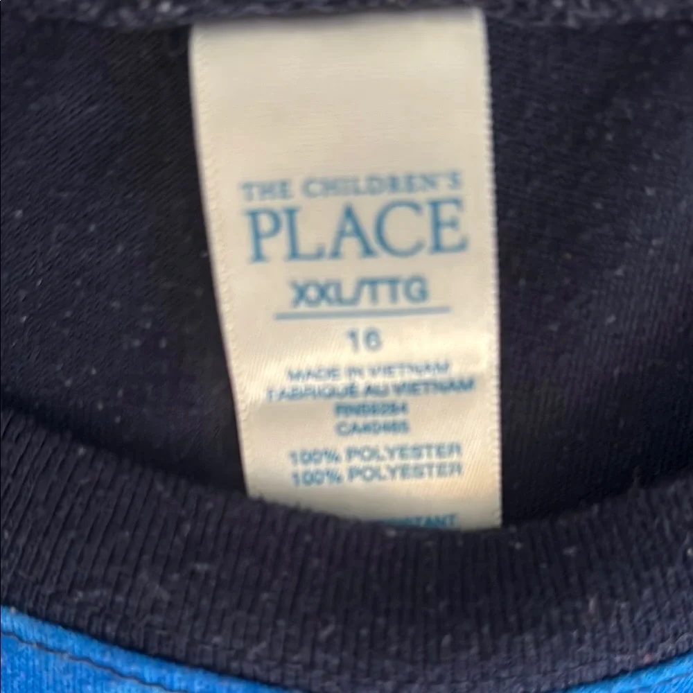 The Children's Place Blue Pajama Set with Shark Theme